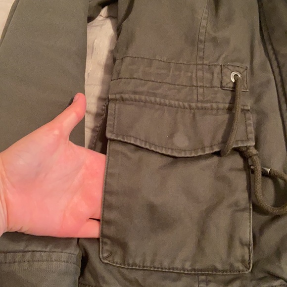 Abercrombie & Fitch Army Green 3 In 1 Parka - Picture 3 of 8